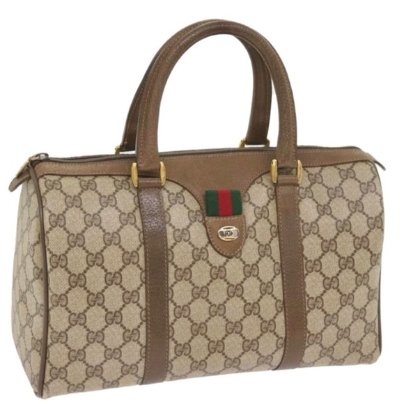 Authenticated Gucci Supreme Web Sherry Boston Ophidia Tote Bag Handbag Purse - Picture 1 of 16